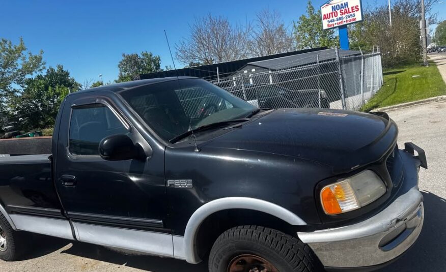 1997 Ford F250 with snow plow